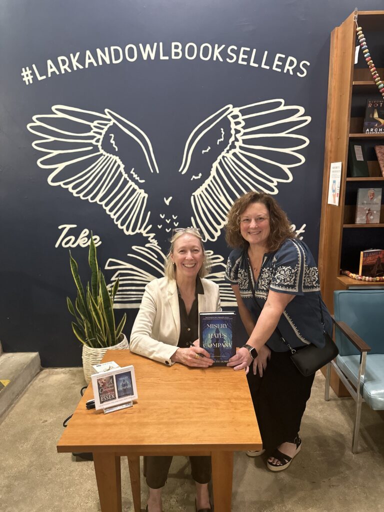 Jen with author Elizabeth Hobbs